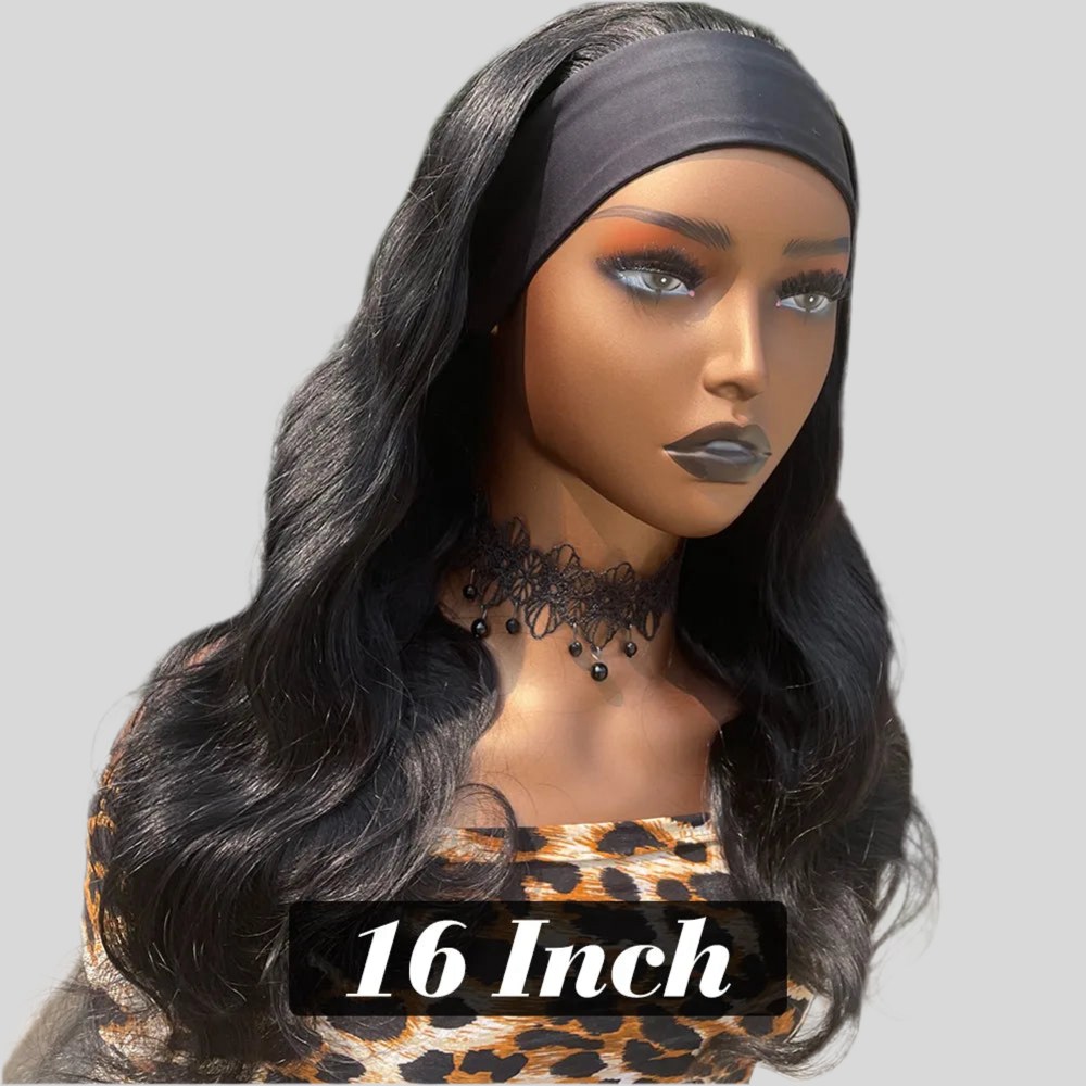 Brazilian Body Wave Headband Wig – 100% Virgin Human Hair