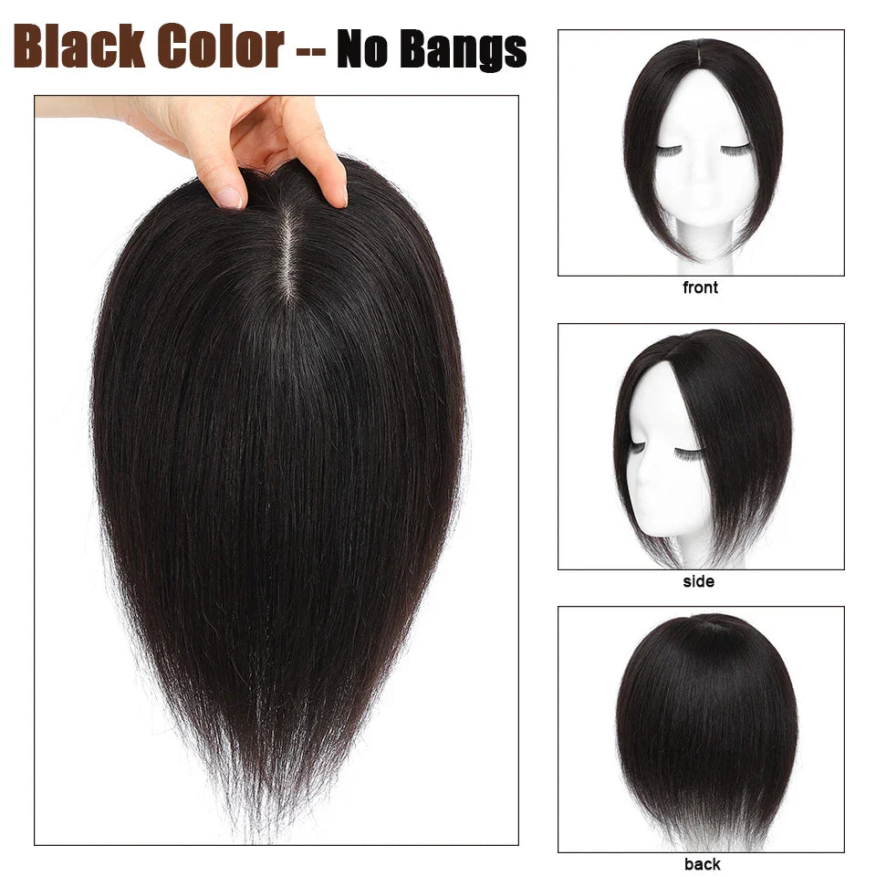 Dazzeal 100% Real Human Hair Toppers for Women-7