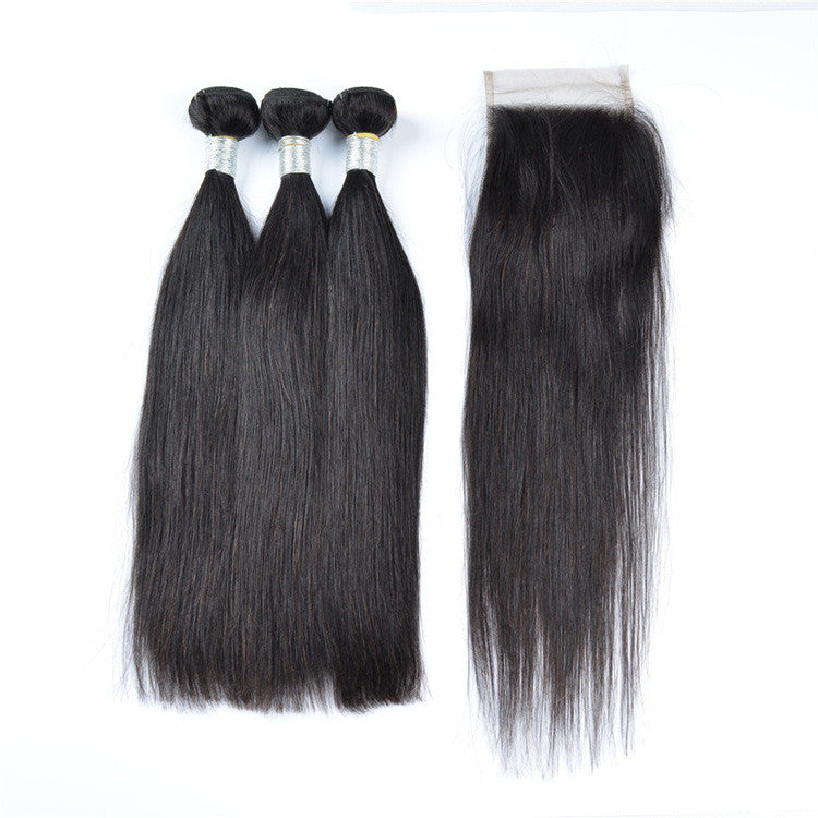 Real Hair Wigs Straight Hair Bundles-0