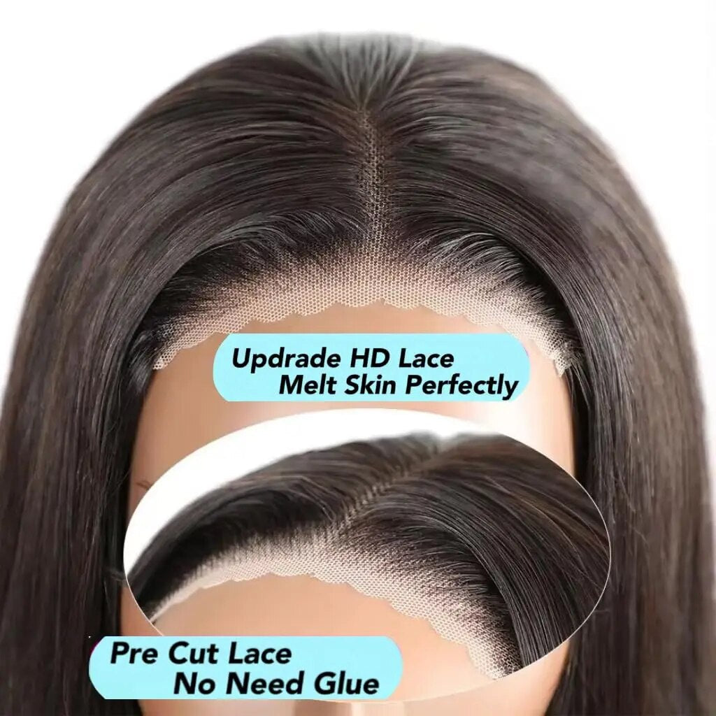 Wear To Go Wig Bob Glueless Wig 13x4 Bob Lace Frontal Wig Short Bob Wig Bone Straight Human Hair Wig Bob Hair Wig Pre Plucked-2