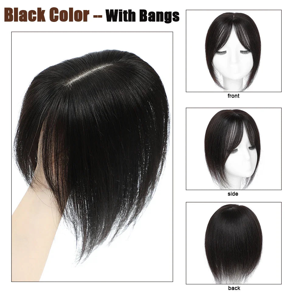 Dazzeal 100% Real Human Hair Toppers for Women-8